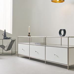 [채우리] 파이토 미드센츄리 모듈 2단 2000 선반장 거실장