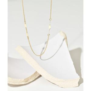 미니골드 14K 커브 포인트 체인 목걸이 NRTM4004