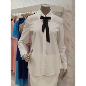 미니멈 세이브존01 셔츠형 리본블라우스 MXAAWB2220