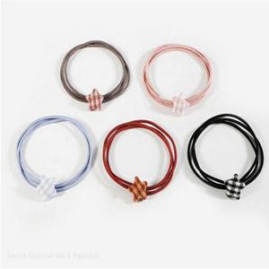 스타 컬러 세줄 심플 헤어 머리 끈(1P 단위 판매)