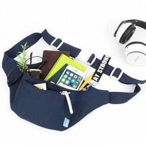 미니 크로스백 여권 지갑 가방 캐주얼 힙색 네이비