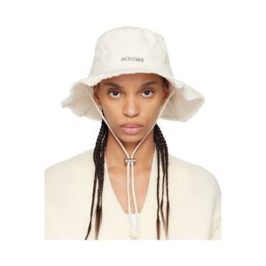 25 FW 쟈크뮈스 여성 오프 화이트 레 클래시크 더 아티쇼 버킷햇 251553F015005