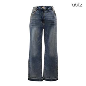 [에이비에프지]밑단 워싱 포인트 슬림 부츠컷 데님 팬츠 APZ5HE31G