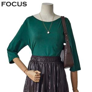 [포커스]라운드 기본 티셔츠_FF4H7TS0001