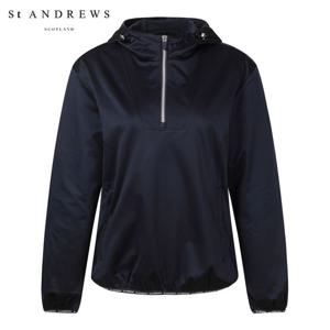 [세인트앤드류스] 여성 하프 집업 후드 아노락 긴팔 티셔츠
