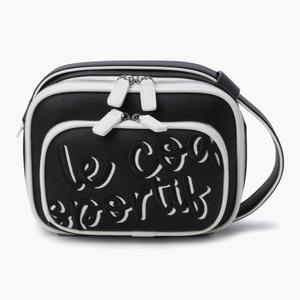 [르꼬끄골프] 여성 레터링 자수 포인트 스퀘어 파우치 (GQ122LBG13)