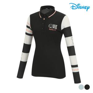 [디즈니골프] 여성 매쉬소매 카라 티셔츠 DM1LTS015