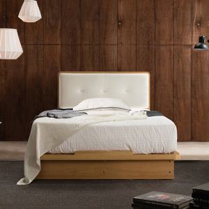 이노센트 비스킷 가죽 헤드 침대 프레임 SS i105187