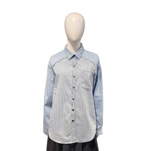 [페이지플린]스트라이프배색 롱 데님 남방셔츠(F5ABL002A)