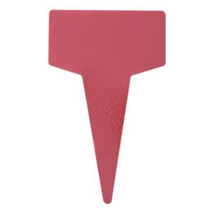 T자형 칼라 식물 이름표 100장1묶음 레드(중) . 꽃 수목 화분 식별표 라벨.