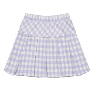 [소이][소이] 여아 밴딩 체크 주름 스커트 23S1852_VI
