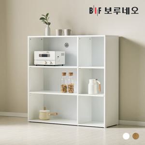 [착불] 보루네오 키첸 1200 3단 오픈 주방 수납장 깊은