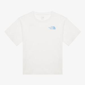 [노스페이스키즈] (NT7UR02S_화이트) 키즈 고-투 반팔 라운드 티   NKUS