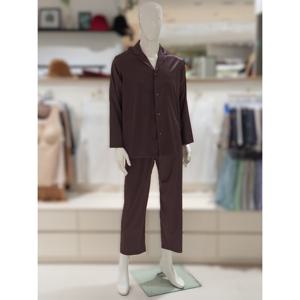 [바바라] 실내복 홈웨어 프리미엄 스판사틴 물실크 파자마 AMP4593B BR