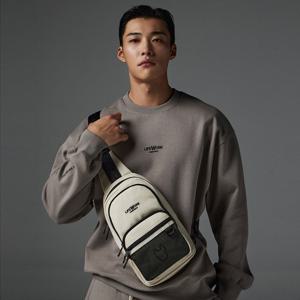 [라이프워크] 로고 자수 메쉬 슬링백_LW255BG455