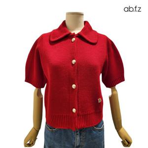 [에이비에프지]컬러플 큐티 반팔 니트 가디건 APZ1QY32B