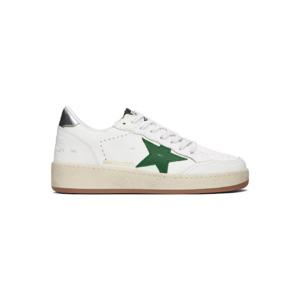 25 FW 골든구스 남성 화이트   그린 볼스타 스니커즈 251264M237032