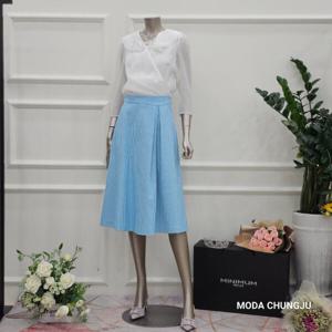 [미니멈]MD  면85 하운드 체크 A라인 스커트 MD MXBAWS3580 M_CJ