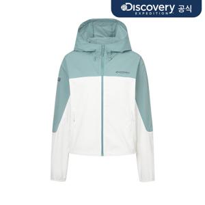 프레시벤트 여성 컬러블럭 크롭 바람막이 (DARK MINT) DWWJ94053-DMS