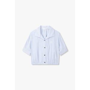 지컷 (7255260101) 로고 자수 오픈 카라 셔츠