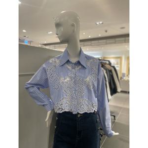 르니앤맥코이 카라넥 스트라이프 블라우스 (MM05BL529HJY)