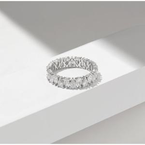 미니골드 14K [DIA-랩][다즐링]플로라 페어컷 이터니티 반지 RLKM4089L