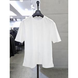 바쏘옴므 세이브존03 바쏘옴므 25 화이트 면혼방 베이직 라운드넥 반팔 티셔츠 WSAGZ2KR36AWHA