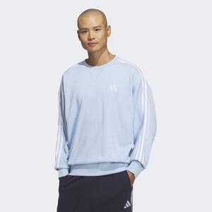 [아디다스] 에센셜+ 루즈 핏 3S 프렌치 테리 스웨트셔츠 JW6932