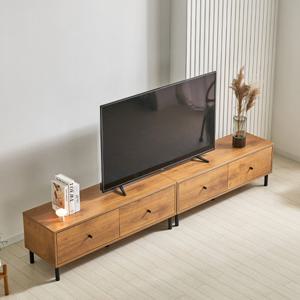 [더젠] 네스2400 와이드 칸칸 거실장세트2(EO등급)