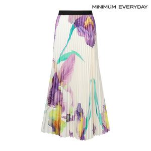 [미니멈][미니멈 에브리데이]플라워 밴딩 플리츠 스커트 (EB2WH003D)