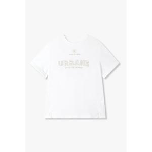 지컷 (7255240109) 지그재그 자수 롤업 티셔츠