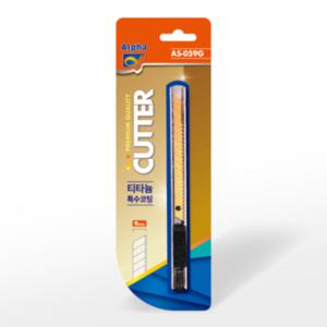 [알파] 컷터칼 골드티타늄 AG-59T(9mm)(1갑/12입)