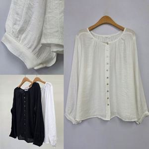 크링내추럴블라우스 503U013S 빅사이즈 여성의류