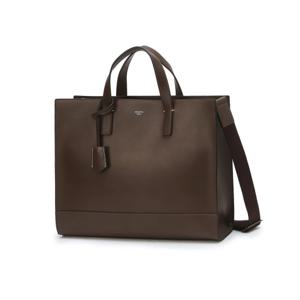 [쇼핑백동봉] 브라운 로고배색 가죽 서류가방 HJBA5E851W3