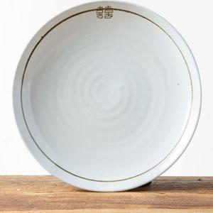 이천도자기 희고백자 원부페 접시 4호 30cm 그릇 한정식접시 원형부페접시 요리메인접시 부페접시 뷔페접시