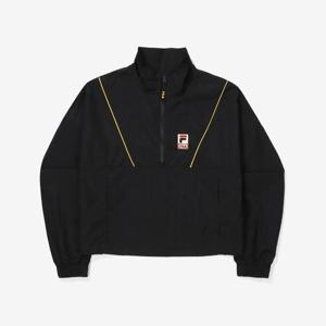 휠라 여성 헤리티지 모노그램 크롭 자켓 FS2JKF1153F_BLK