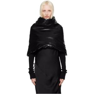 릭오웬스 패딩 블랙 포터빌 카울 스카프 242232F061033