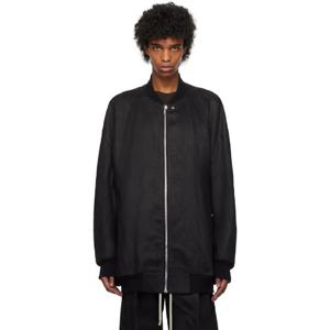 릭오웬스 점퍼 블랙 할리우드 점보 플라이트 보머 재킷 251232M175001