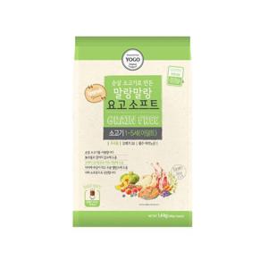말랑말랑 요고 소프트 소고기 어덜트 사료 1.4kg 강아지사료 소고기사료 애완동물사료 어덜트사료 소프트사