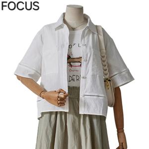 [포커스]코튼반팔블라우스 FM5D3BL3242_SH