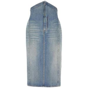 알렉산더 맥퀸 데님 스커트 817920QMACV4315 CLEAR BLUE