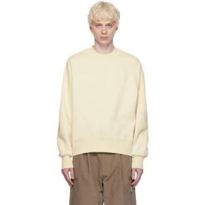 AMI Paris 스웨트셔츠 오프 화이트 크루넥 스웨트셔츠 232482M204015