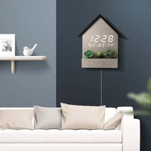 LED벽시계하우스 디자인 엔틱 무소음 거실벽걸이 전자