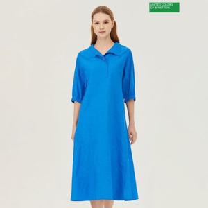 [베네통]린넨 롱 원피스 BAOPF2531