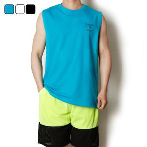 [리빌모아]남자 오버핏 야자수 프린팅 라운드 나시 KSM-TS5-SCT0