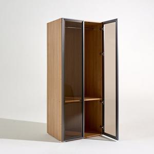 동서가구 브론즈 디스플레이 강화유리도어 이불장 800 DF926053