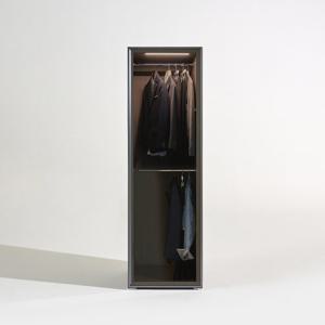 동서가구 브론즈 디스플레이 강화유리도어 양복장 600 DF926055