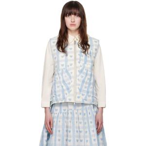 25 FW 스토리 엠에프지 여성 블루 지롤 베스트 241480F068000