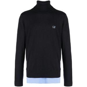 25 FW 오프화이트 로고 자수 긴소매 스웨트셔츠 OMHF048F23KNI0014740 TP432282612