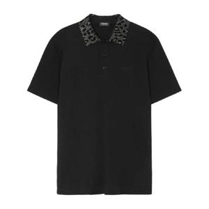 25 FW 베르사체 크리스털 장식 폴로 셔츠 10139061A12347 TP432006986